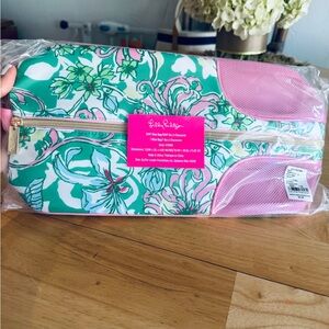 Lily Pulitzer travel shoe bag w/ handle